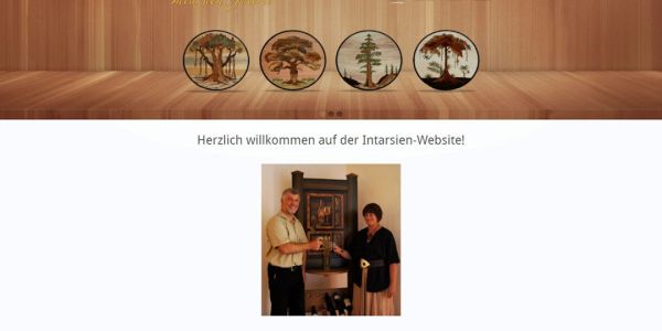 Screenshot der Webseite intersien-galerie.de